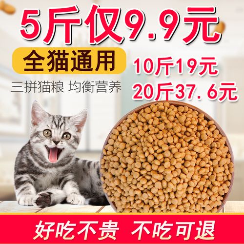 5斤5kg10kg海洋三文鱼味成20猫粮